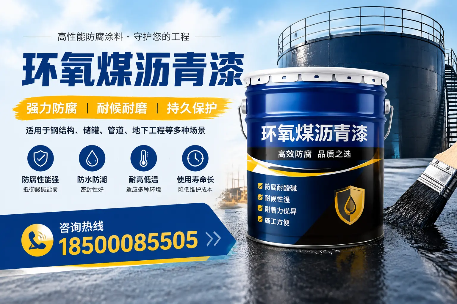 环氧煤沥青漆在工业中的应用，新余企业的选择